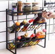 3-Tier Stackable Seasoning Rack, Multi Layer Countertop Spice Rack, Kitchen Storage Rack