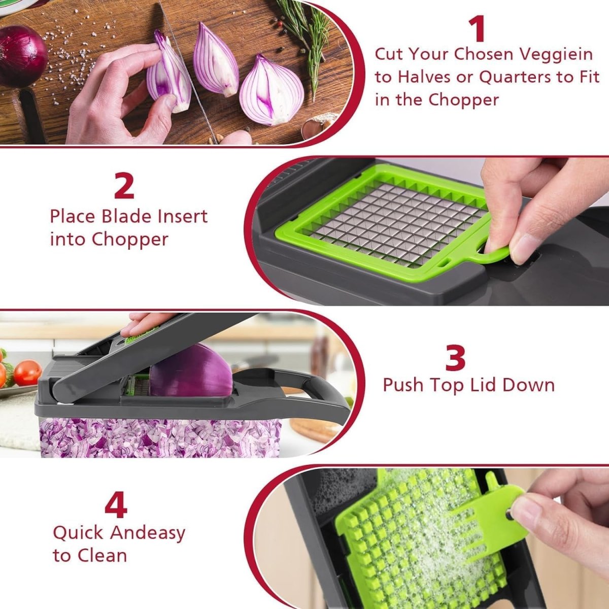 16 in 1 Vegetable Cutter – Multi‑Function Kitchen Chopper with Storage Box