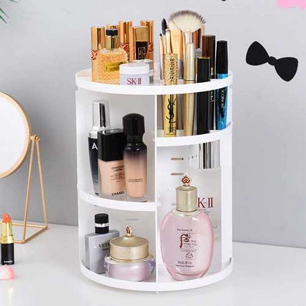 360 Rotating Cosmetic Storage Organizer Tray