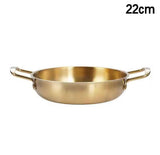 Korean Style Noodles Pot With Handle, Stainless Steel Cookware Pan, Kitchen Cooking Pan