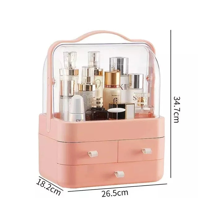 Acrylic Double Door Cosmetic Organizer