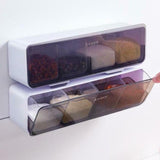 Wall-mounted Four Grid Seasoning Box Wall Mounted
