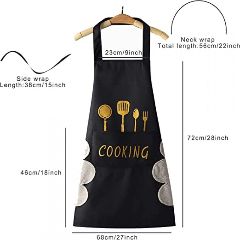 Fashion Apron – Oil-Proof PVC Cooking Apron for Kitchen Use