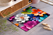 2PC Anti‑Slip Flower Design Bathroom Mat – Fast‑Drying, Water‑Absorbent Floor Mat
