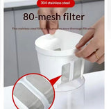 Round Shape Greek Yogurt Strainer Container, Reusable Greek Yogurt Maker, Fine Mesh Yogurt Draining Container with Storage Lid, Multi Purpose Yogurt Strainer Container