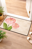 2PC Anti‑Slip Flower Design Bathroom Mat – Fast‑Drying, Water‑Absorbent Floor Mat