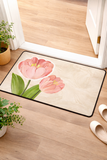 2PC Anti‑Slip Flower Design Bathroom Mat – Fast‑Drying, Water‑Absorbent Floor Mat