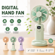 Digital Hand Fan FY-090 Portable Silent Mini Fan