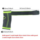 Compression Ankle Support Wrap, Adjustable Sport Wrap, Breathable Elastic Ankle Protector
