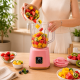 Quick Blend Rechargeable Juicer, Digital Fruit Blender Cup, Rechargeable Smoothie Maker, Wireless Rechargeable Juicer Cup