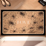 2PC Anti‑Slip Flower Design Bathroom Mat – Fast‑Drying, Water‑Absorbent Floor Mat
