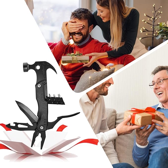 19‑in‑1 Multi Tool Hammer – Folding Pliers, Knife, Screwdriver & Survival Tool