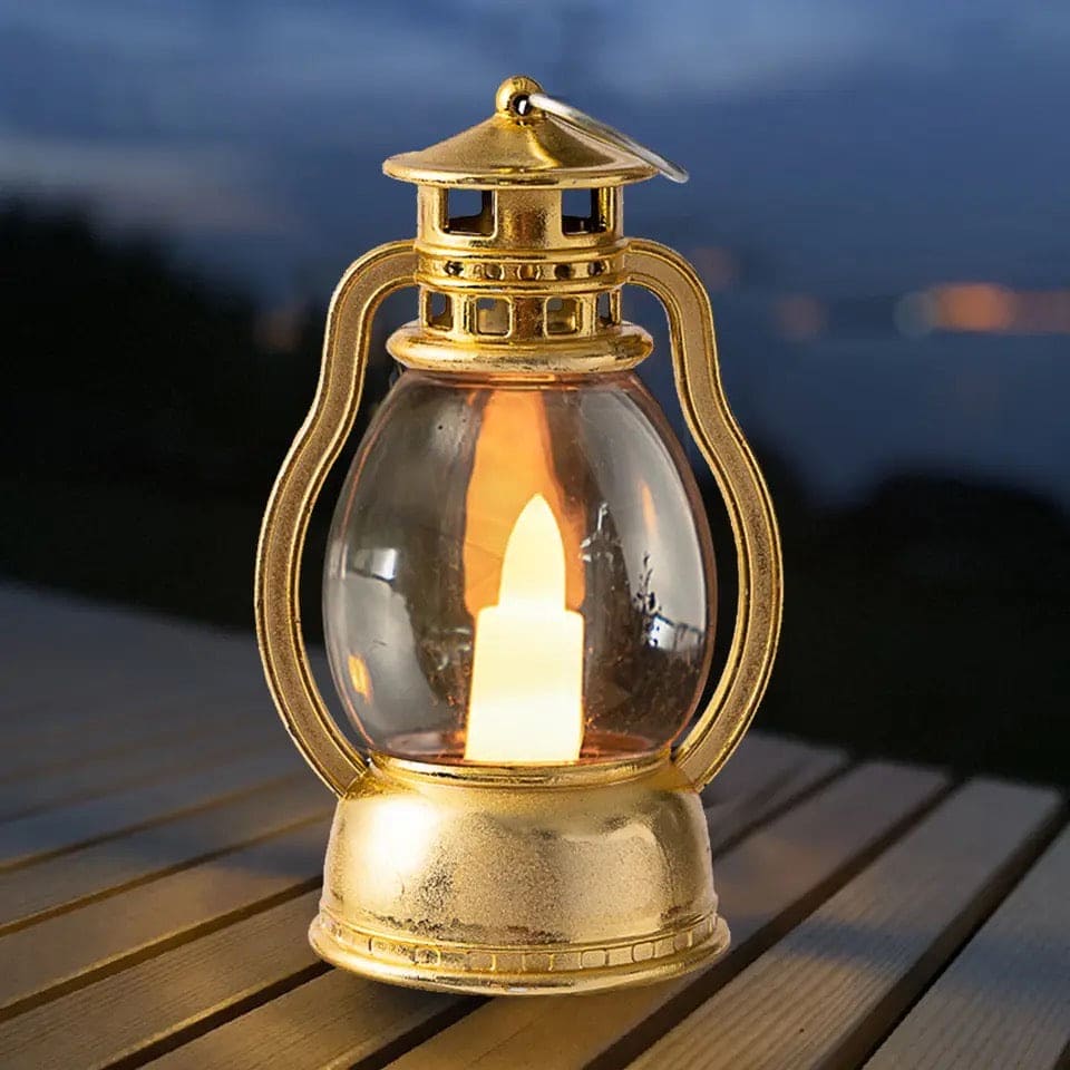 Mini Lantern Lamp, Kerosene Retro Oil Lamp, Flameless LED Lamp, Electronic Candle Light, Smokeless Portable Hanging Lantern,  Electronic Candle Craft Horse Light, Wind Light Candle, Wedding Arrangement Atmosphere Light