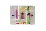 Plastic Bathroom Cabinet, Wall Mounted, Hanging Bathroom Storage Cabinet, Multipurpose Cabinet with Doors and Shelves, Wall Mounted Washroom Cabinet, Over The Toilet Cabinet, Kitchen Bathroom Storage Shelve