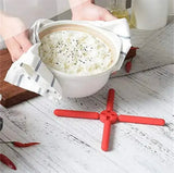Foldable Non-Slip Pot Pan Mat, 
Silicone multipurpose stand,
Silica Gel Desktop Accessories