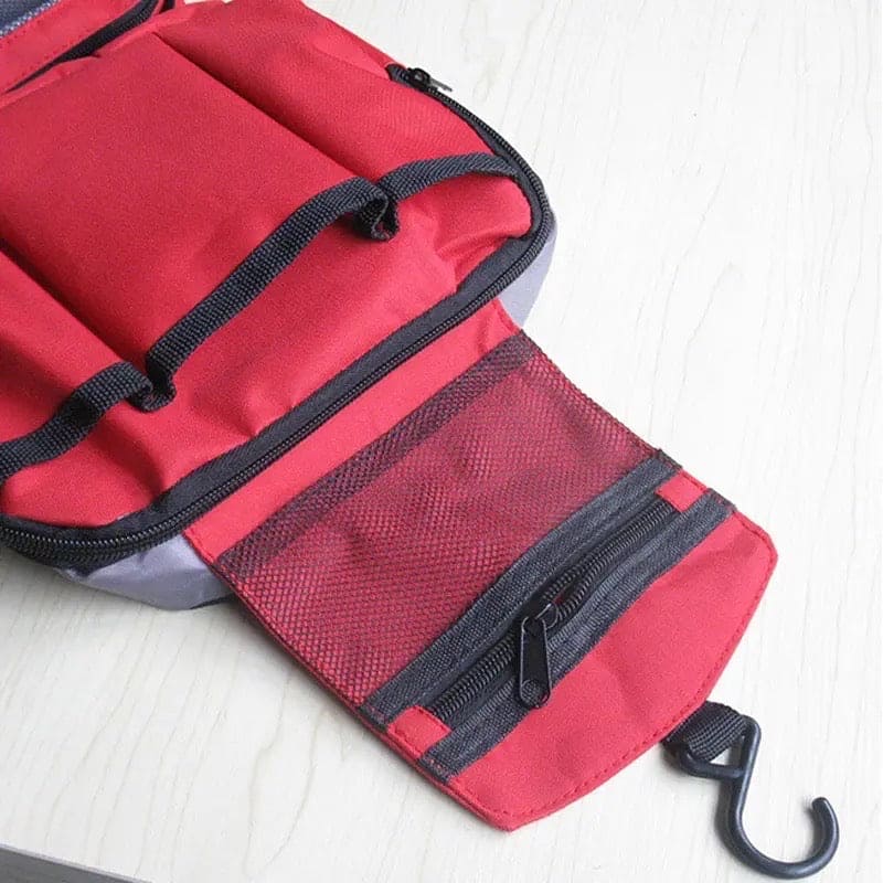 Travel Your Life Bag, Large Capacity Travel Wash Bag, Hanging Travel Storage Bag, Multifunction Storage Bag, Portable Travel Bag for Men and Women, Camping Wash Toiletry Bag, Multipurpose Mesh Pockets, Quirk Portable Travel Kit