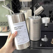 Stainless Steel Ice Coffee And Tea Tumbler, Portable Leakproof Coffee Tumbler, Travel Insulated Car Tumbler With Lid