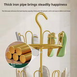 Drying Shoe Rack With Drain Plate, Rotating Drying Shoe Rack, Floor Standing Rotating Slipper Rack