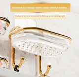 Easy Drainage Soap Dish, Wall Adhesive Soap Dish, Luxury Bathroom Design Soap Tray