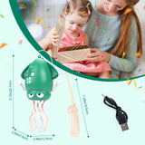 Electronic Dancing Squid Toy, Simulated Music Octopus Toy, Dancing Jellyfish Squid Toy