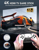 M15 4K HD Game Console with Double Wireless Controller, 4K Video Game Console, Handheld Game Player HD TV Game Stick