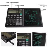 2 In 1 Scientific Calculator With Writing Tablet, Portable 12Digit LCD Display Calculator, Multifunctional Charging Handwriting Tablet, Office Calculator