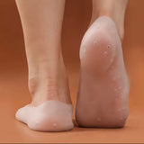 Silicone Half Gel Socks, Cracked Foot Peeling Socks, Soft Silicone Moisturizing Socks