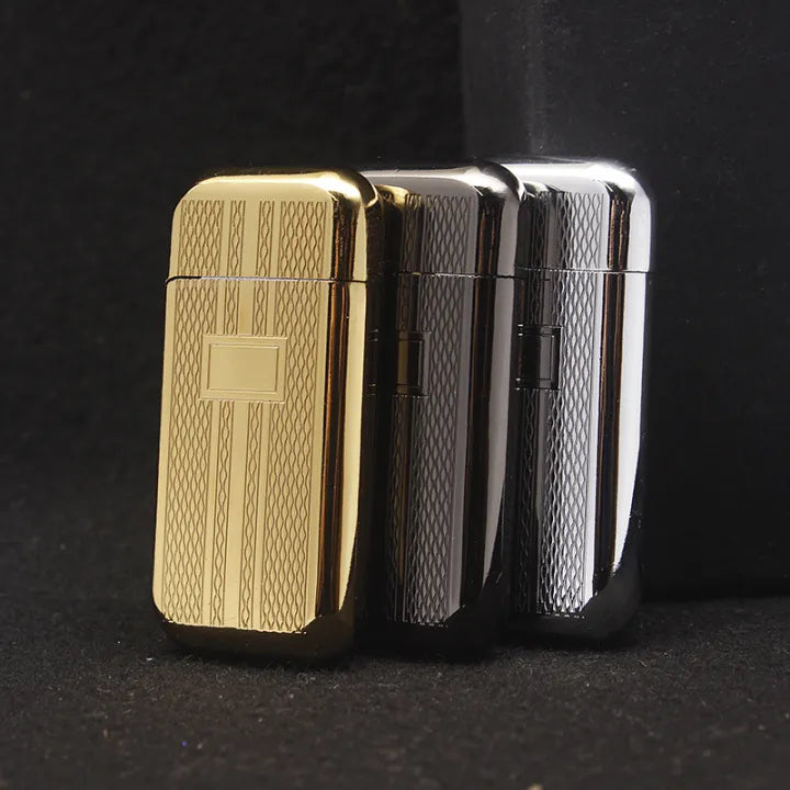 Refillable Fancy Flint Lighter, Soft Flame Butane Lighter, Mini Torch Metal Lighter, Lighter Gadgets For Men