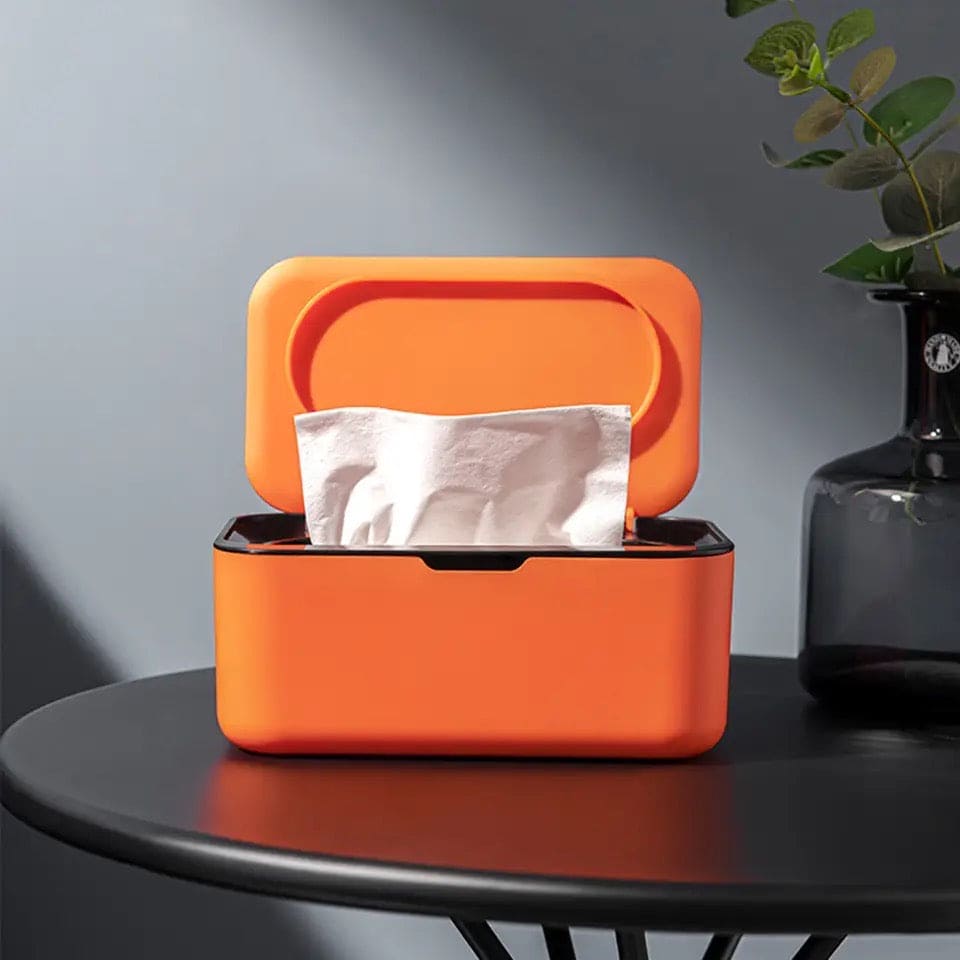 Wipes Storage Box With Lid, Desktop Tissue Dispenser, Home Office Mask Storage Box, Dustproof Wipes Respirator Dispenser, Home Car Napkin Holder, Home Napkin Organizer, Paper Towel Dispenser, Baby Wipes Dispenser, Large Tissue Box Holder