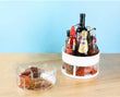 360° Rotating Kitchen Storage Rack, Multifunctional Rotatable Spice Storage Shelf, Seasoning Kitchen Organizer With Base, Rotatable Condiment Rack