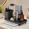 4 In 1 Bathroom Counter Storage Rack, Modern Bathroom Essentials Organizer, Space Saving Bathroom Sink Caddy, Multifunctional Drain Storage Organizer