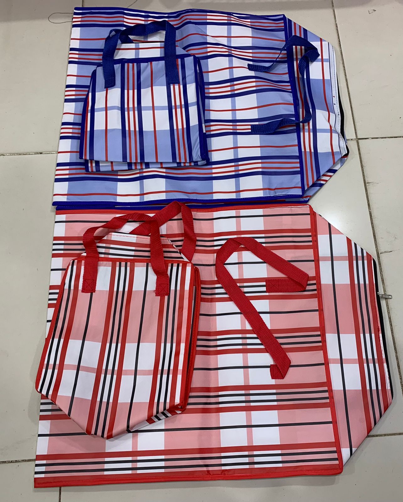 Set of 2 Waterproof Quilt Storage Bag, Multifunctional Woven Bag, Thickened Luggage Packing Bag
