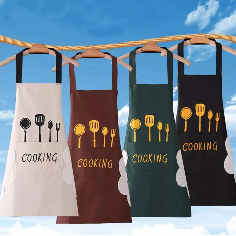 Fashion Apron – Oil-Proof PVC Cooking Apron for Kitchen Use