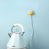 Round Smiley Plug Holder, Lovely Smiley Hook, Nail-free Hook Hanger, New Wall Storage Plug Hook, Creative Multifunction Plug Hook, Strong Traceless Hook, Power Cord Holder Storage Hook