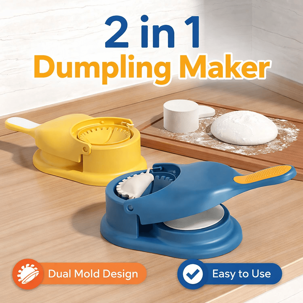 2 in 1 Dumpling & Samosa Maker – Easy Press Kitchen Tool