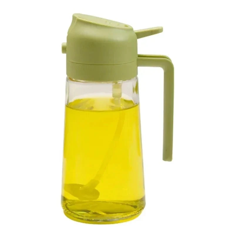 2 in 1 Leakproof Oil Dispenser Bottle for kitchen (500ML)