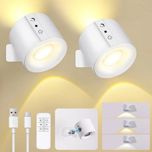 Rechargeable LED Wall Lights – 3 Color Dimmable Picture & Artwork Lamp