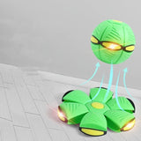 Magic Flying Saucer Ball, Outdoor Flat Throw Disc Ball, Foot Pressure Decompression Vent Ball, UFO Saucer Deformed Ball, Elastic Flying Saucer Toy for Kids, Frisbee Ball Dog Toy, Kids Playing Stomp Ball