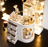Rotating Transparent Dressing Table