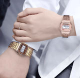 New Retro Classic LED Stainless Steel Digital 