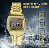 New Retro Classic LED Stainless Steel Digital 