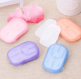 Set Of 5 Travel Scented Paper Soap,Travel Disposable Soap Sheet, Soap Paper Sheet