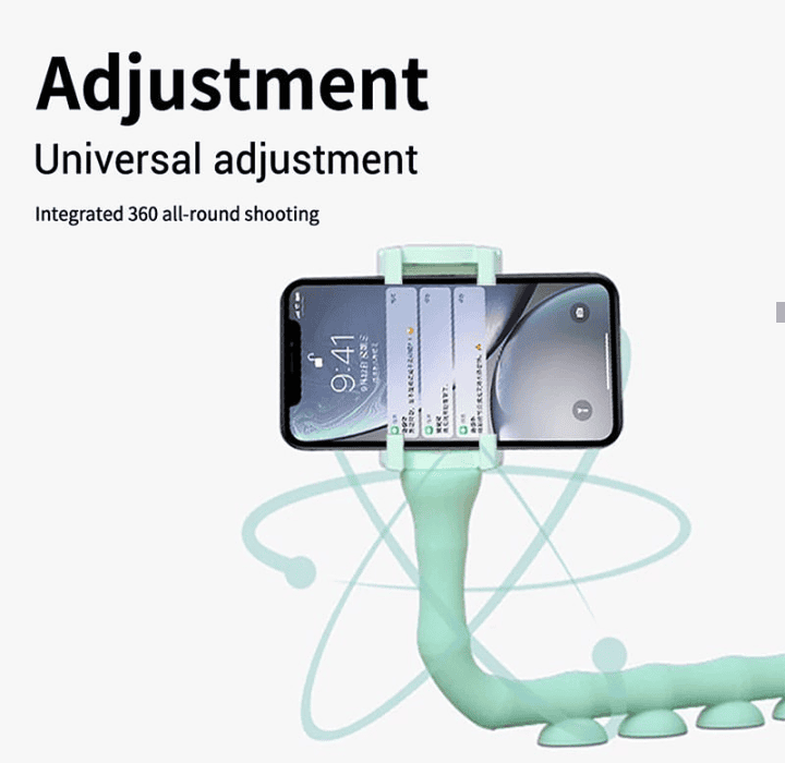 Caterpillar Mobile Holder, Multifunctional Lazy Phone Holder, Flexible and Adjustable Soft Grip , 360° all-round shooting range holder