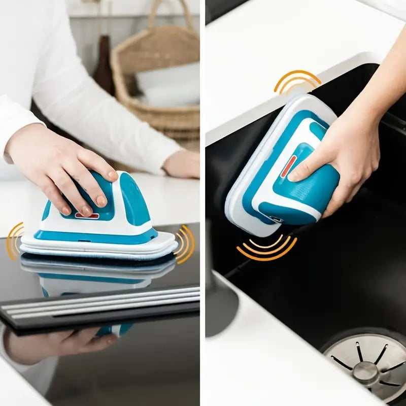 Multifunctional Cleaning Scrubber, 2 in 1 Vibrating Hand Washer And Floor Mop, Cordless Wiper for Easy Scrubbing and Polishing, Ingenious Cordless Scrubber With Vibration Power, Battery Mop for Effortless Moping