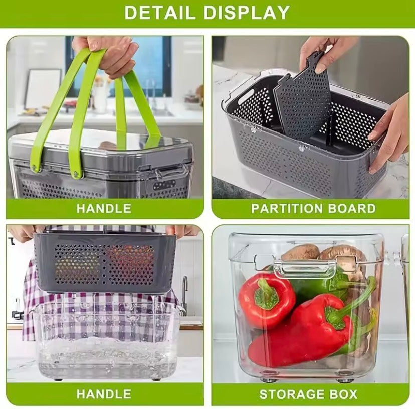 22 In 1 Fruit Vegetable Slicer With Storage Container, Multifunctional Vegetable Cutter, Manual Hand Food Chopper, Kitchen Gadgets