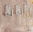 Set Of 6 Multifunctional Transparent Wall Hook, Wall Mounted Self Adhesive Storage Hook, Punch-Free Waterproof Coat Hanger Hook