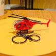 Creative Helicopter Keychain, Alloy Helicopter Keychain, Student School Bag Pendant, Mini Helicopter Model Keychain