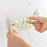 Adjustable Hanger Rack with Double Suction Cups, Kitchen Hanger Organizer With Suction Cup, Bathroom Corner Suspension Hanger Hook