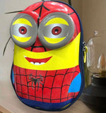 Spider Minions School Bag, Cartoon Hard Shell Bag, Children's Girls Boys Kindergarten School Bags