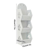 3 Layers Wall Mounted Bathroom Storage Rack, Wall Mounted Bathroom Toiletries Organizer, Multifunctional Toiletries Organizer